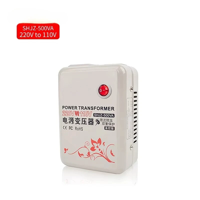 

500W Single Phase High Performance Aluminum Winding Toroidal Power Transformer 220V 110V 500VA Voltage Converter 60Hz
