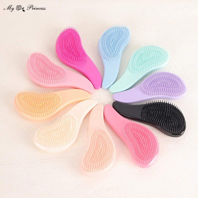 Candy color Small Hair Care Comb Head Massager High Quality Anti-knot Hair Comb Cute Kids Children Hairdressing Comb