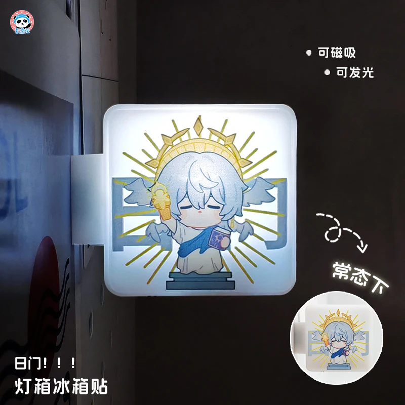 Honkai: Star Rail Sunday Anime Cosplay caja de luz atracción magnética imán de refrigerador brillo pantalla señales de luz regalo de Halloween