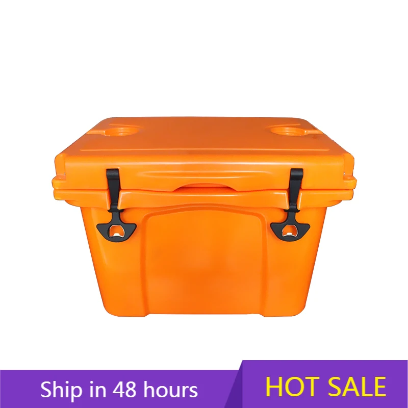 

POWER LEAPAMAZ0N Popular TOMA Wholesale 25L Rotomolded Insulated LLDPE Cooler Box Plastic Hard Cooler Custom Ice Cooling Chest f