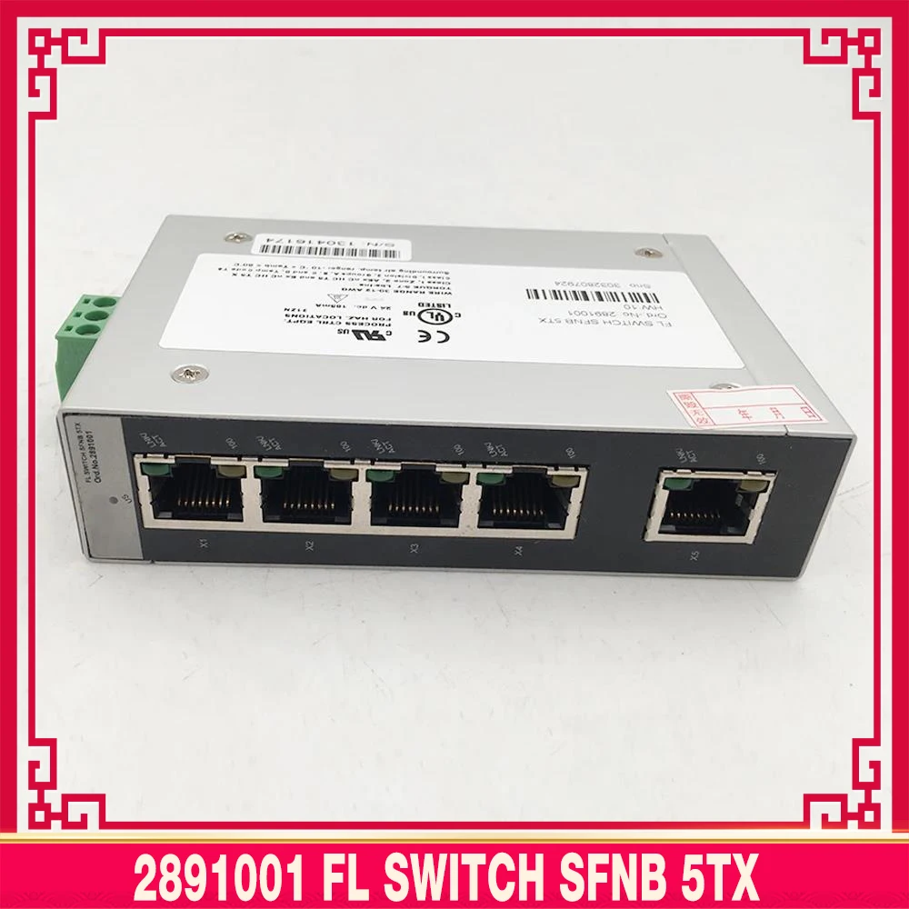 

Для промышленного Ethernet-коммутатора Phoenix 2891001 FL ПЕРЕКЛЮЧАТЕЛЬ SFNB 5TX