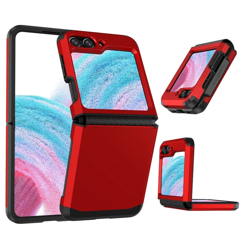 New ShockProof Mobile Phone Case with Hinge Anti-fall Phone Cover Armor PC Hard Shell Cover for Samsung Galaxy Z Flip 6
