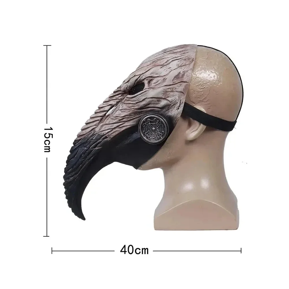 Steampunk Pest Arzt Maske Cosplay lange Nase Vogel Schnabel Latex Masken für Halloween Party Geschenke & Requisiten – Detail 7