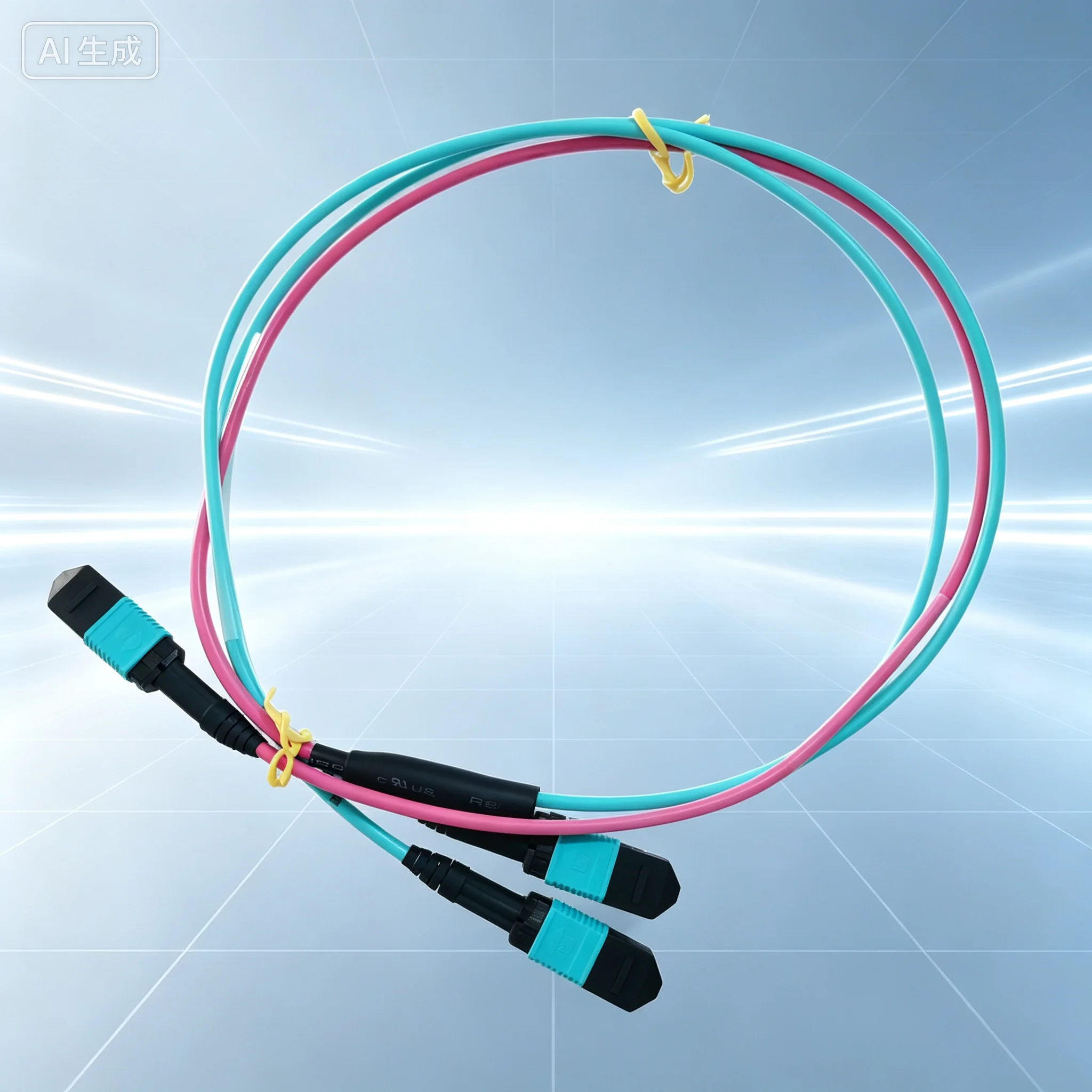 New for Dell MPO12DD‑2MPO12 OM4 Fiber Optic Cable 1M DP/N 116TG 470‑ADBO C0VYR 800G Breakout Cable