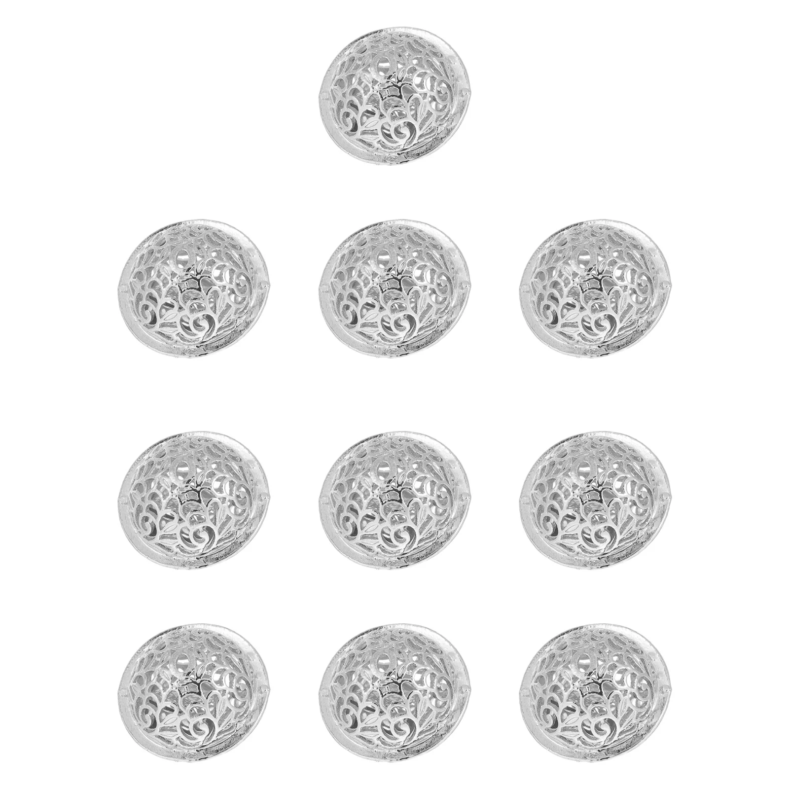 

10Pcs Hollow Electroplated Bells Tin Alloy Durable Christmas Ornament DIY Craft Keychain Bag Pendant Hollow Bells Key Ring