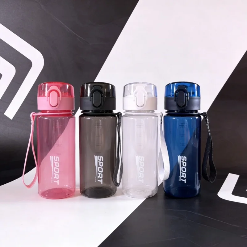 

Leak Proof Sports Water Bottle High Quality Tour Hiking Portable My Favorite Drink Bottles 400ml Portable Gym Travel Clear Leak
