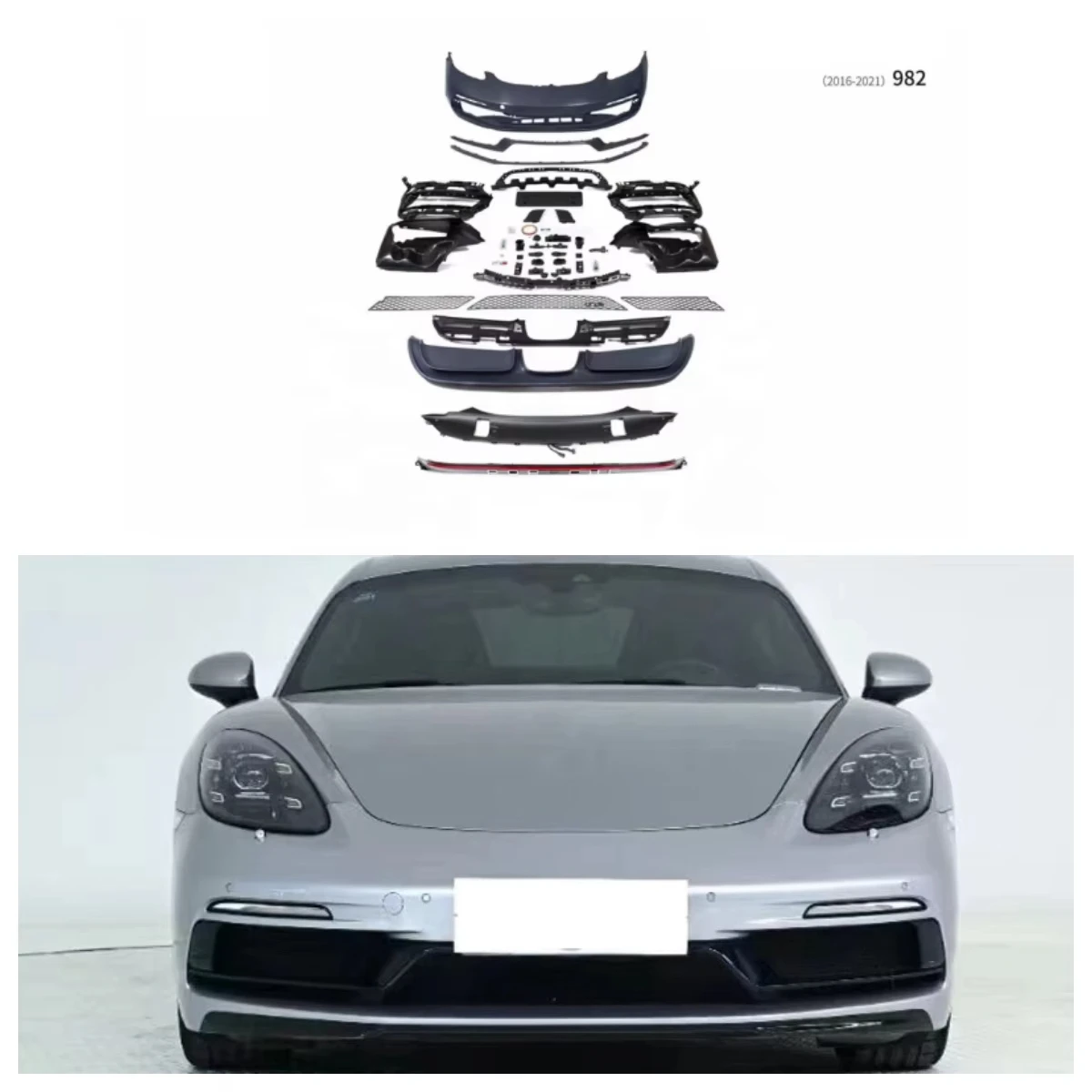 Suitable for Cayman/Boxster (2016-2021) 982 Upgraded GTS/SD Model Surround Belt Through Taillight
