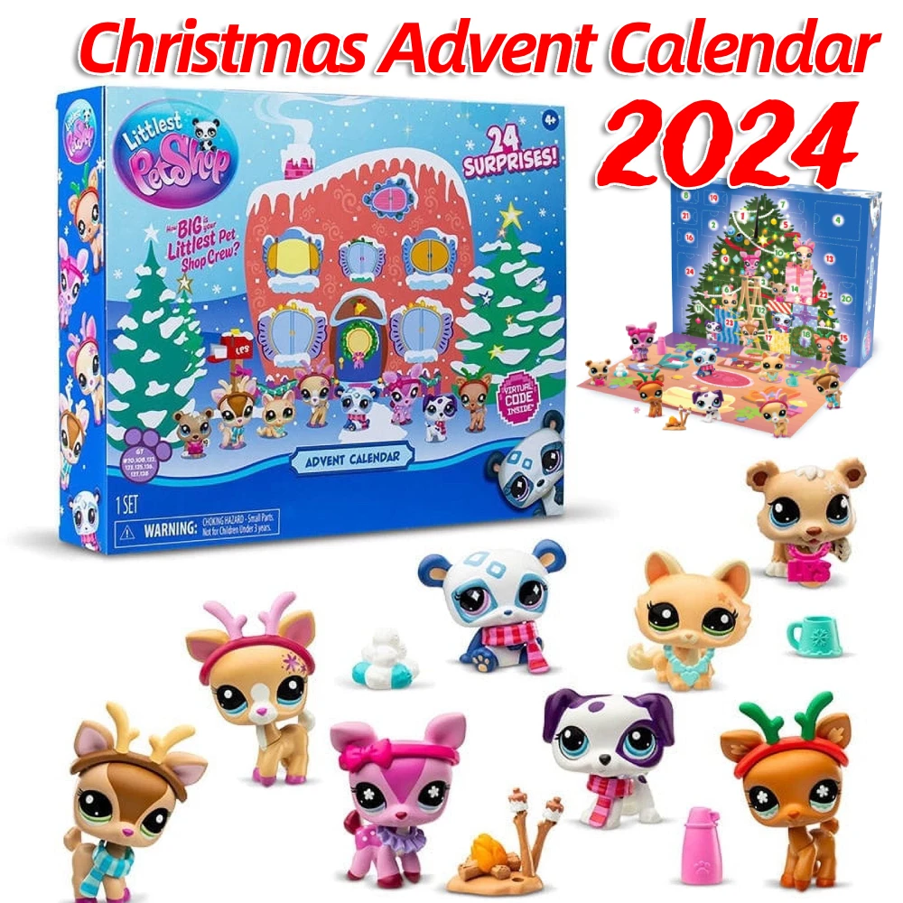 Cute Deer Advent Calendar Creative 24 Days Reindeer Surprising Calendar Funny Desktop Decor Advent Calendar for Kids Adults Gift