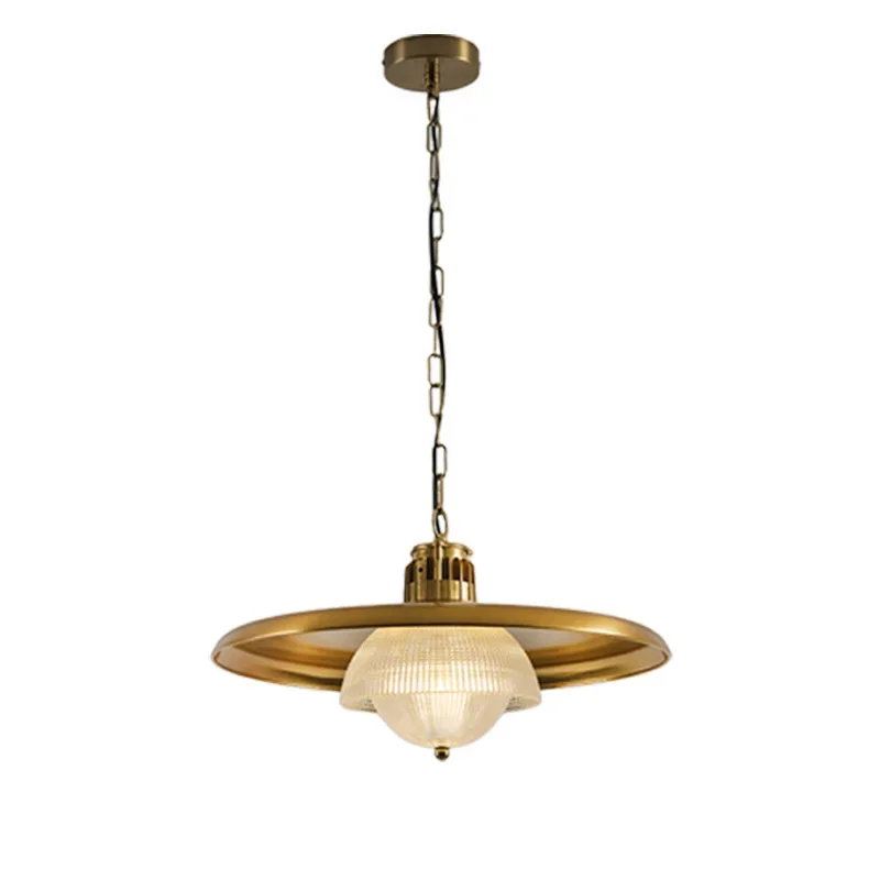 

Medieval restaurant chandelier, brass glass multi-layer dining table bar counter, living room master bedroom cafe adjustable