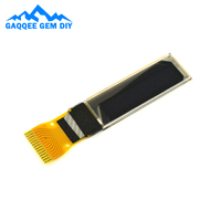 3.3V 0.69 Inch White OLED Screen Display 14-Pin 96x16 Resolution SPI/IIC Interface SSD1306 Chip