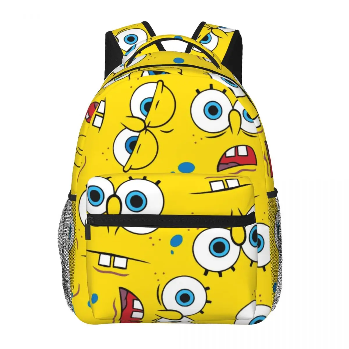 Tas sekolah ringan motif SpongeBob, untuk sekolah, luar ruangan, belanja, kantor 17 inci