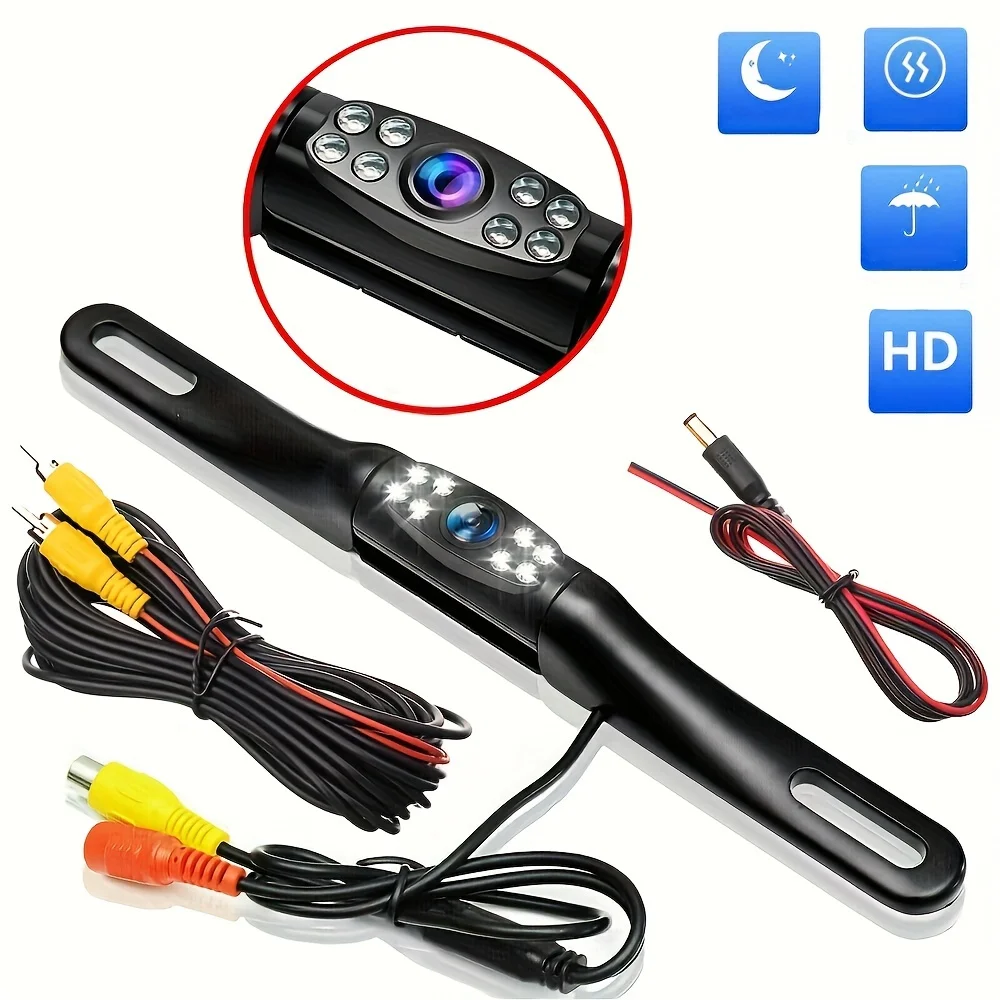 

Car Rear View Backup Camera Reverse License Plate CCD Night Vision Reversing 12V Auto Parking Camera For Monitor