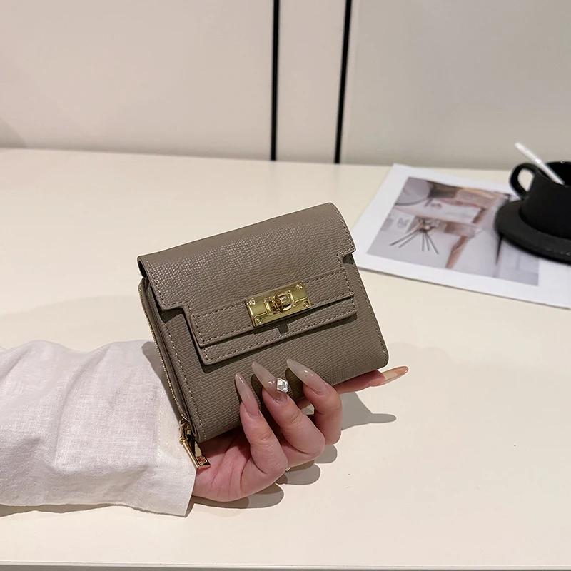 Retro Wallet Women's Large Capacity Multi Card Position Foreign Trade Multi Functional Three Fold Bag Portefeuille Femme