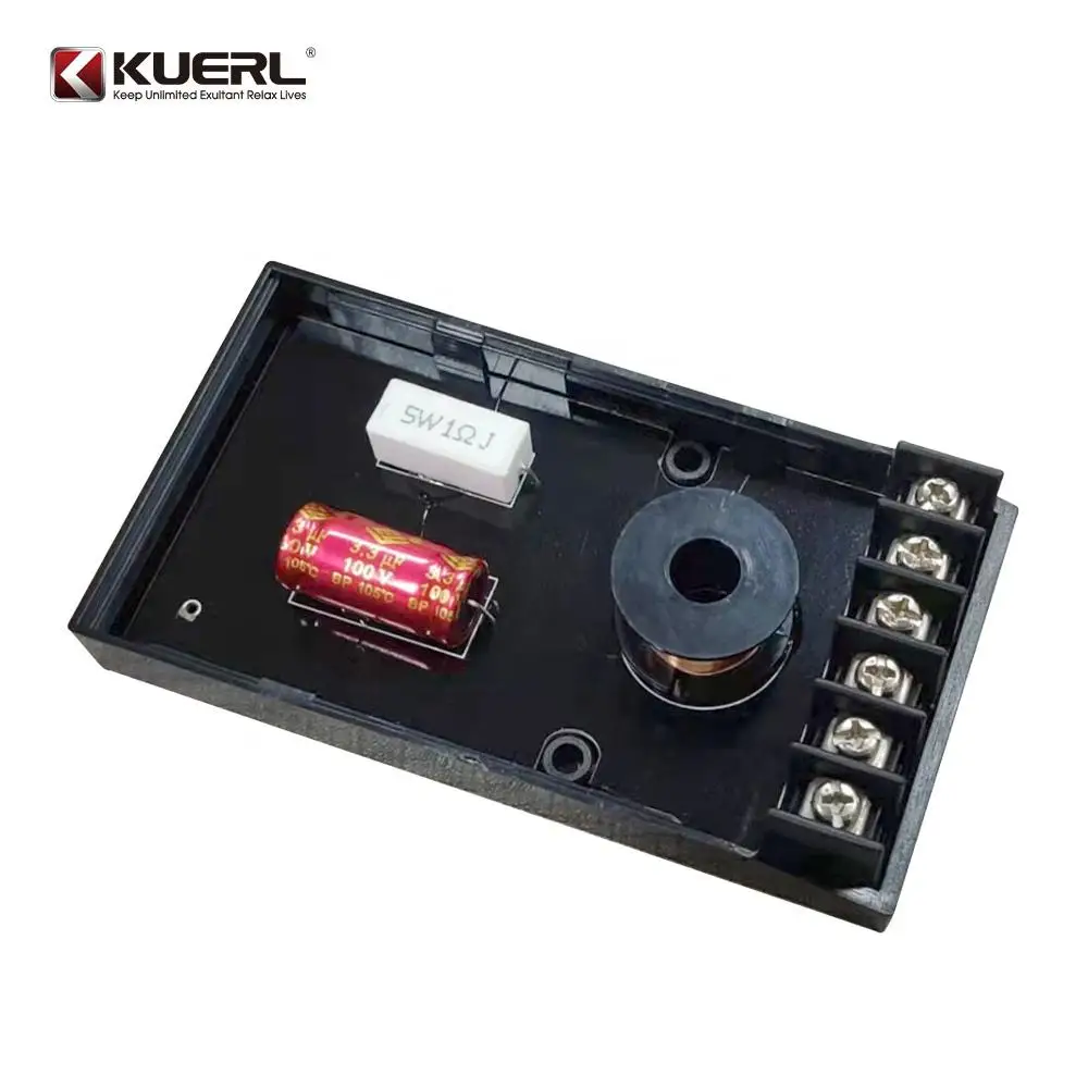 2-Way HiFi Speaker Frequency Dividers Treble/Bass Car Audio Crossover Filter DIY Speakers Filter Free Welding Car Modification