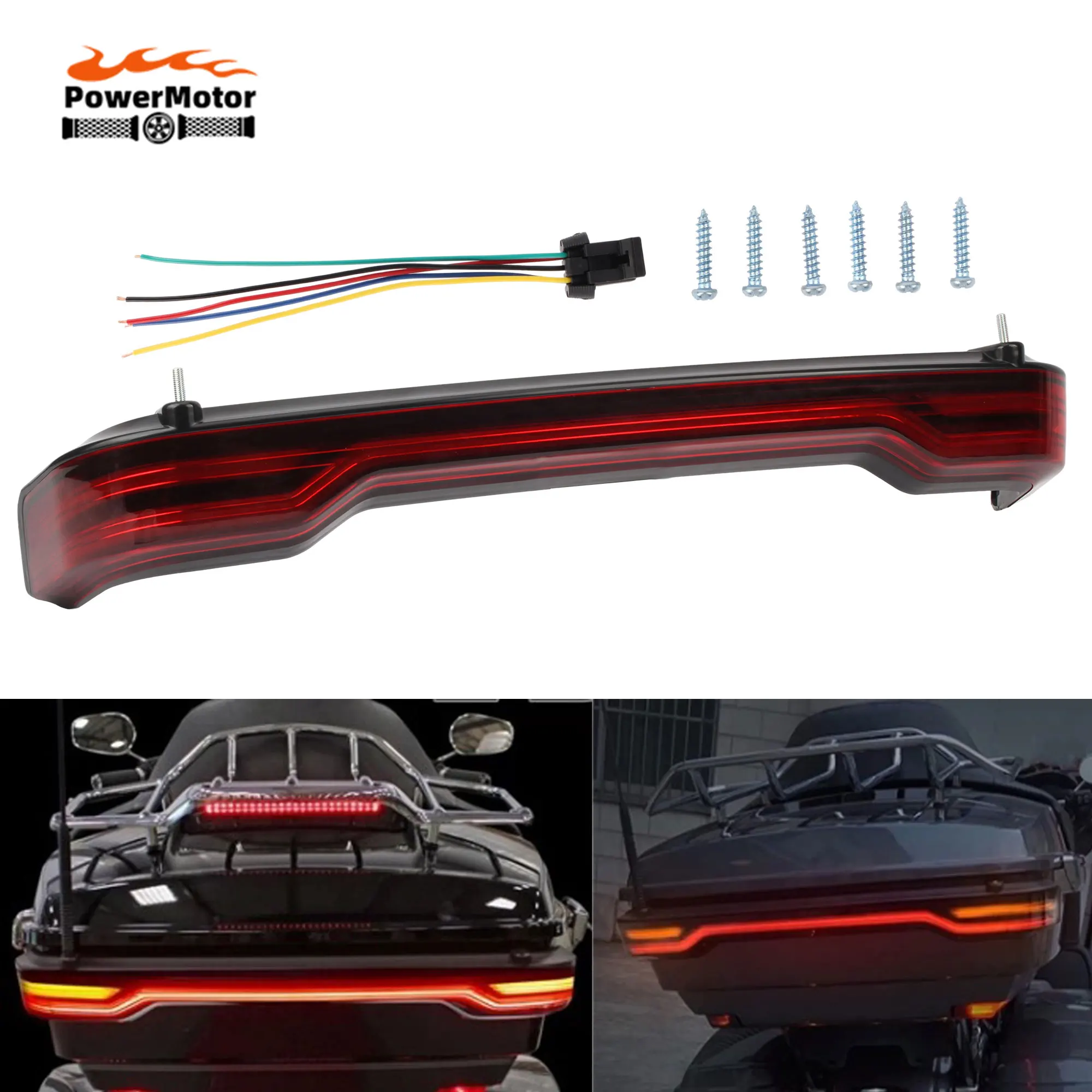 

LED Taillight Brake Light For Harley Touring Road Electra Glide Ultra 2014+ Motorcycle Tour-Pak King Turn Signal Modified Parts