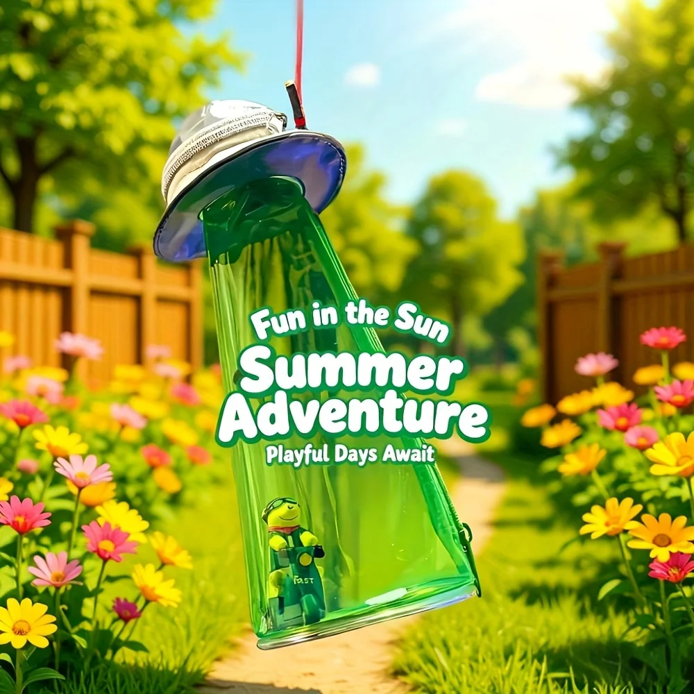 新しいクリエイティブなUFO型の収納ジャー鉛筆ケース、透明なクリエイティブなペンホルダー、学生の学用品、新学期シーズン