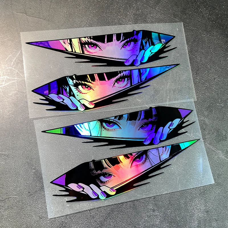 

1 пара JDM аниме девушка мотоцикл водостойкая наклейка для мотоциклетного шлема топливный бак обтекатель скутера универсальные виниловые наклейки