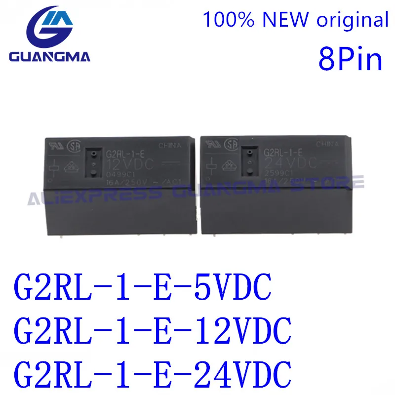 

10PCS 100% new original Relay G2RL-1-E-5VDC G2RL-1-E-12VDC G2RL-1-E 24VDC 8Pin 16A 250V AC G2RL-1-E DC5V 12V 24V DC