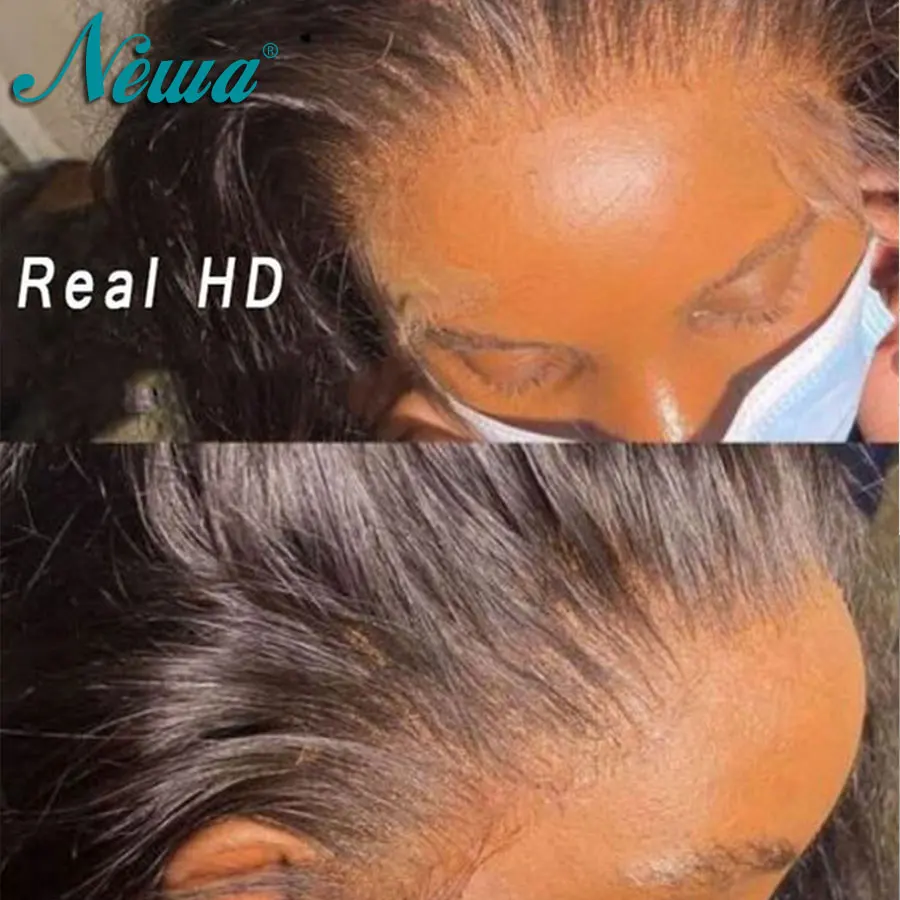 

Новинка! Невидимый HD-кружевной фронтальный топик Newa Hair Melt Skin Lace Ultra Fitted 13x6 HD Lace Frontal Closure Only, прямые и волнистые волосы, 5x5/6x6/9x6