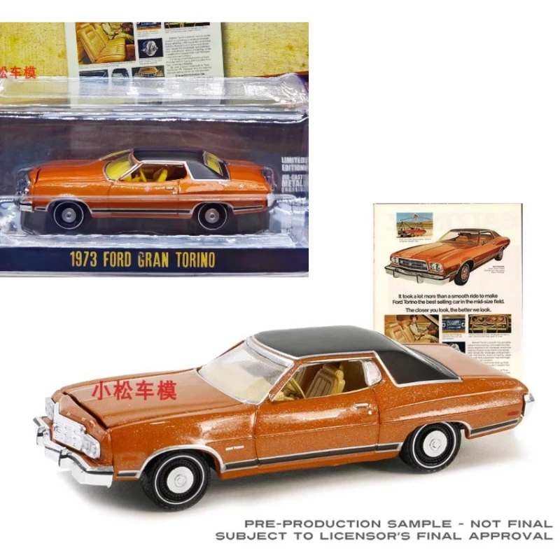 

Green Light 1:64 Retro, Car Series 10 - 1973Gran Torino Limited Edition Model Collectible Wall Pendant Gift
