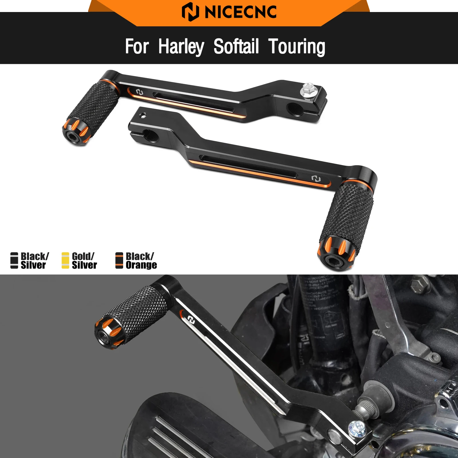 

For Harley Street Gilde FLHX 2017-2024 Gear Shift Lever Road King FLHR FLHRC Road Glide Ultra FLTRU Ultra Limited Tri Glide