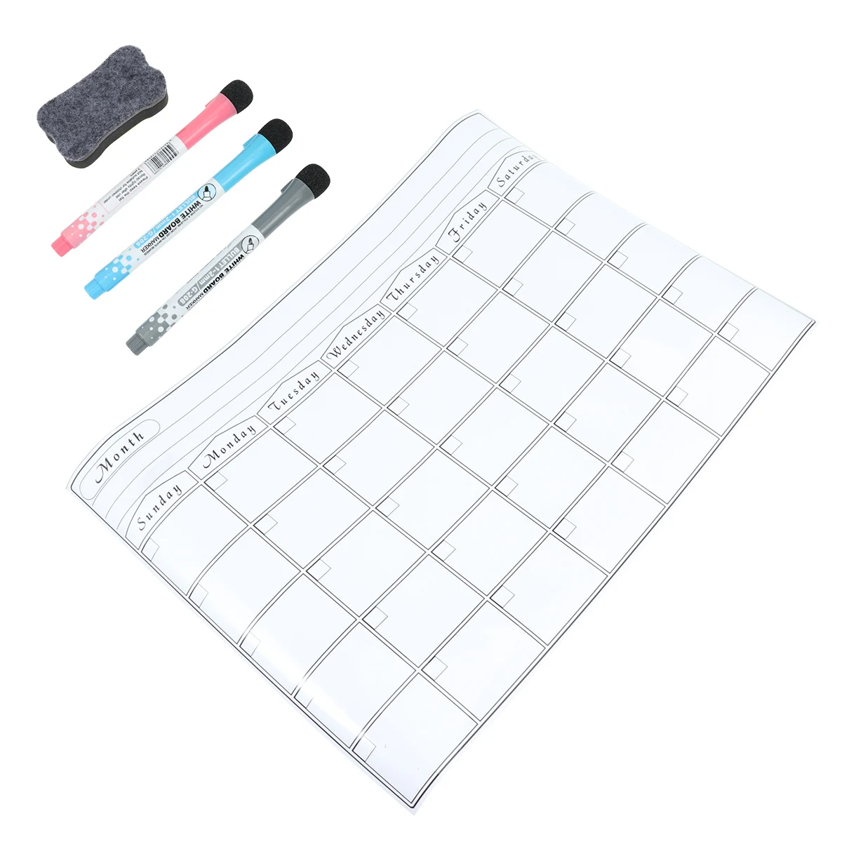 

Monthly Schedule Weekly Planner Kit Detachable Magnetic Calendar Sticker