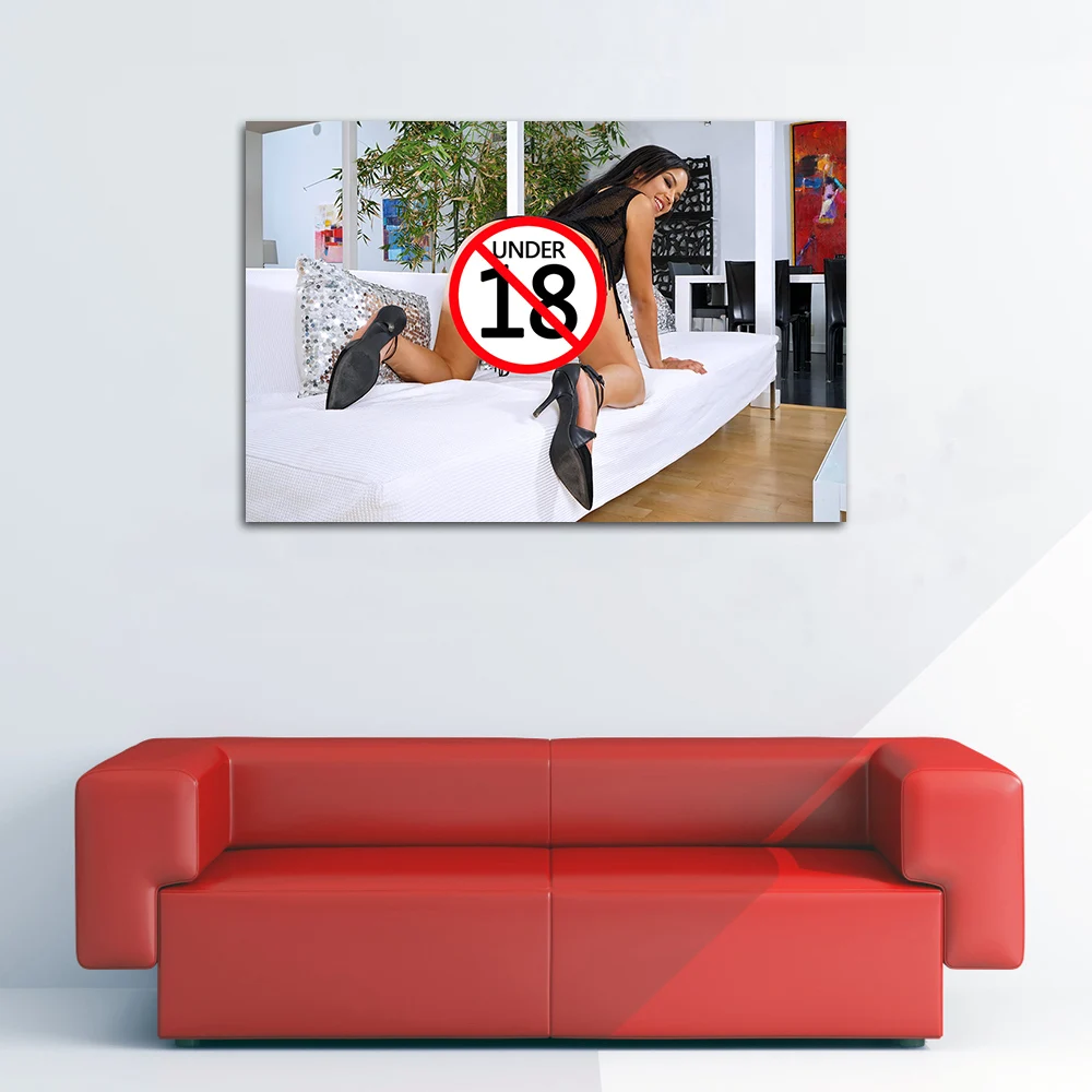 Modern Art Sexy Woman Canvas Painting Uncensored Ass Pussy Posters and Prints Wall Picture for Bedroom Home Decor No Frame