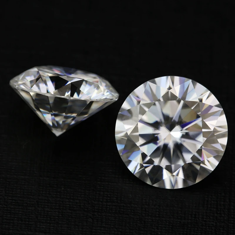 Wunderschöner Weißer Saphir 12,0mm 6,0ct Super Weißer Saphir Rundschliff Loser Edelstein für Schmuckherstellung Mohs-Härte Edelsteine – Detail 2