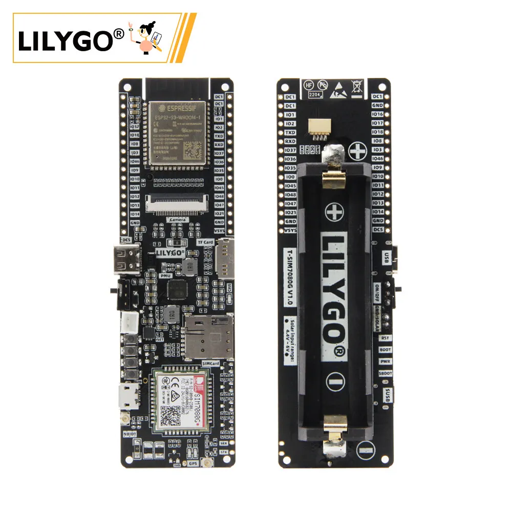 LILYGO T-SIM7080G-S3 ESP32-S3 Cat M NB-IOTTF CardPMU Development Board