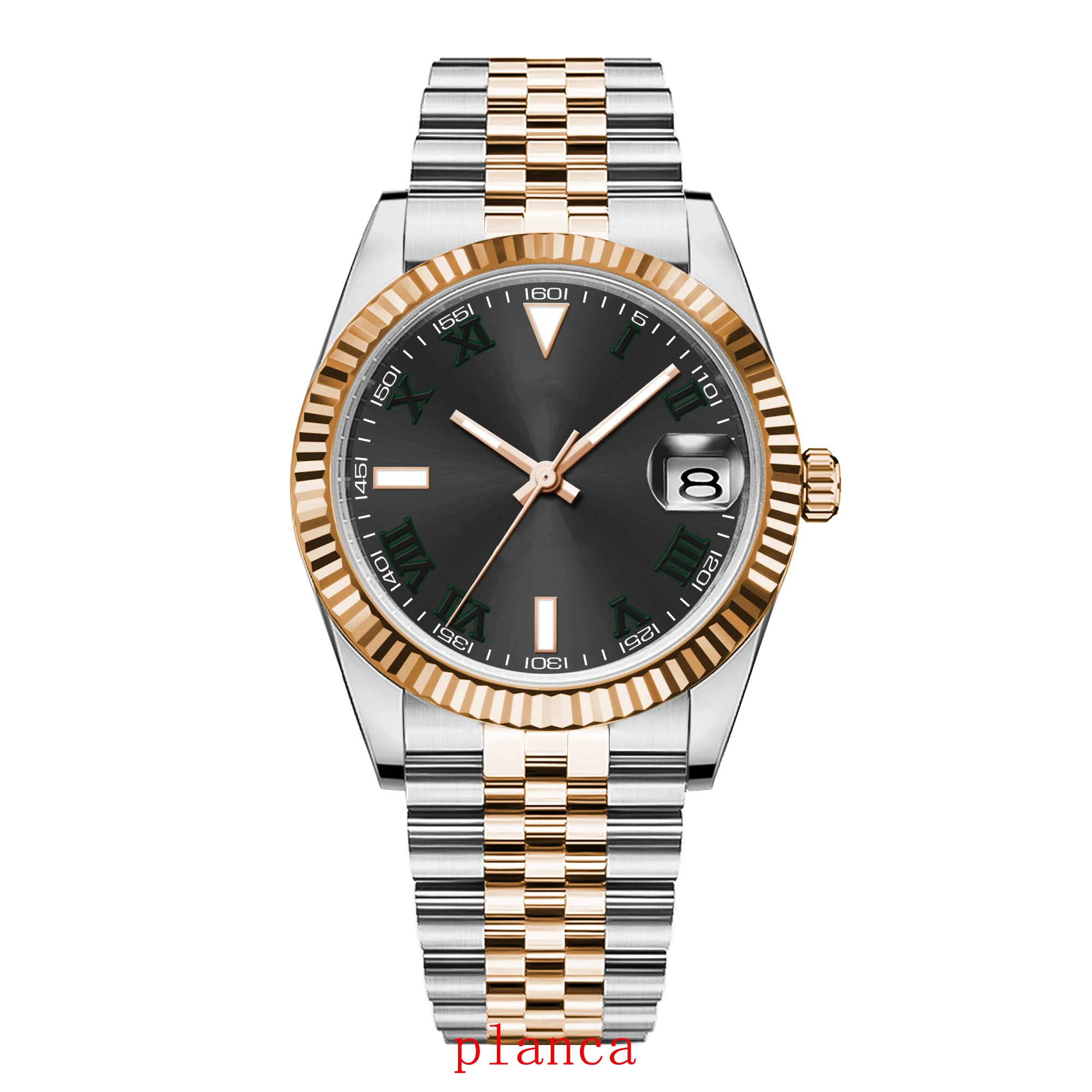 36/39mm Gold/rose gold Men's Clock Automatic Relogio Masculino NH35 Mechanical Sapphire Luminous Watch