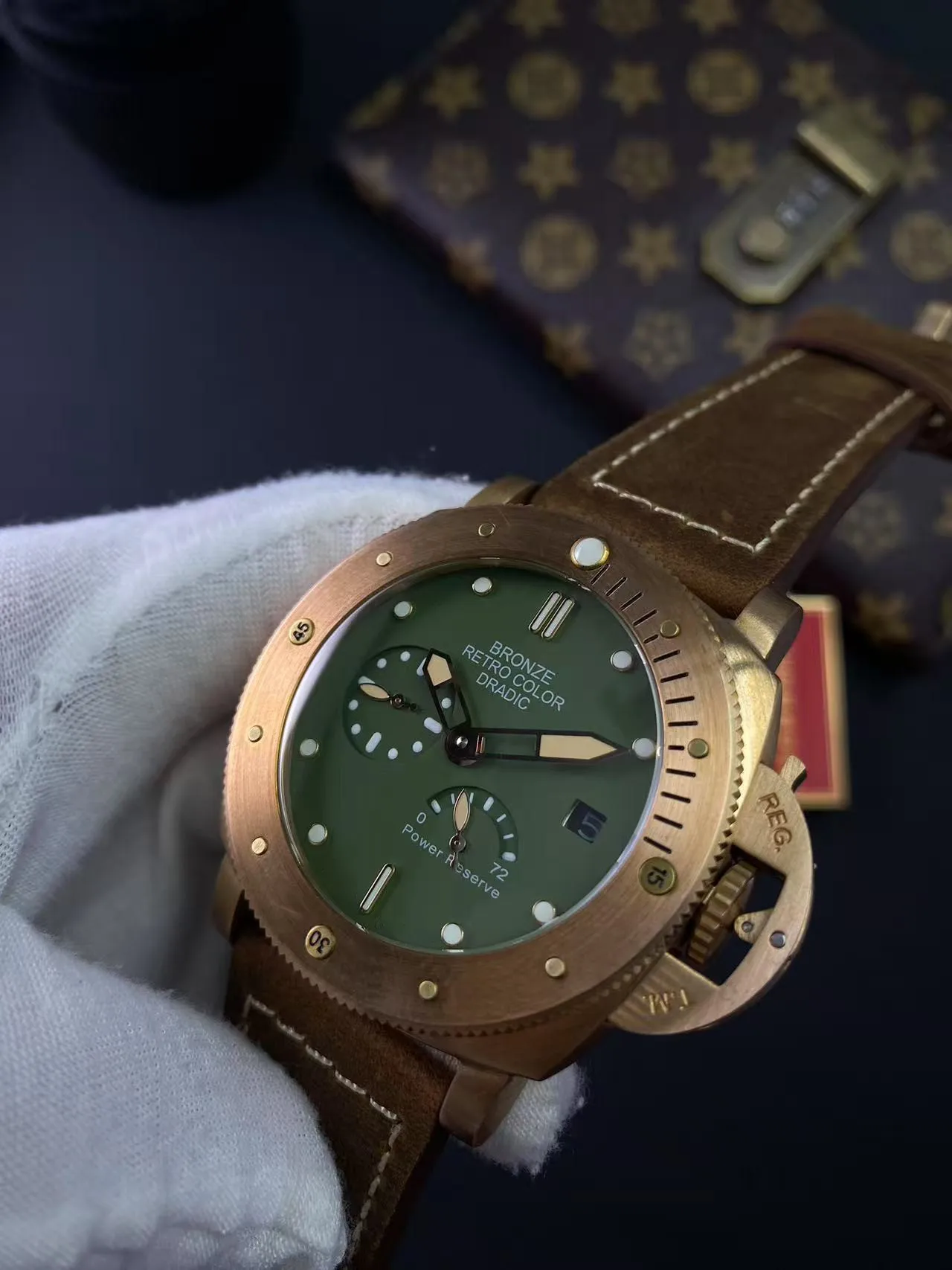 Vintage Bronze Men'S Watch Gre - Tropic Strap Vintage 评论和价格