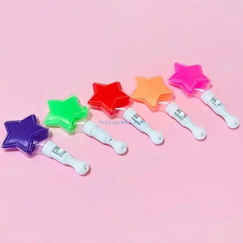 

770b 5pc Colors Измените светодиодную светодиодную силку Сердце Звезда