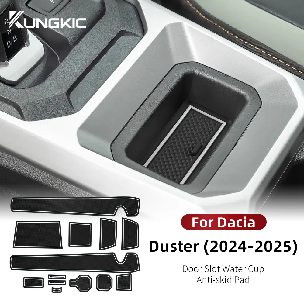For Dacia Duster 3 2024 2025 Anti-slip Slot Pad Car Door Groove Mat Auto Interior Trim Dacia Duster3 Accessories