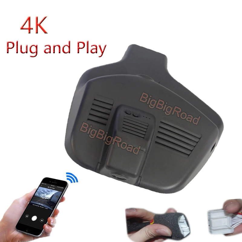 

4K Plug And Play Car Wifi DVR Video Recorder Dash Cam Camera For Ford Edge 2019 2020 2021 2022 FHD 2160P Wide Angle