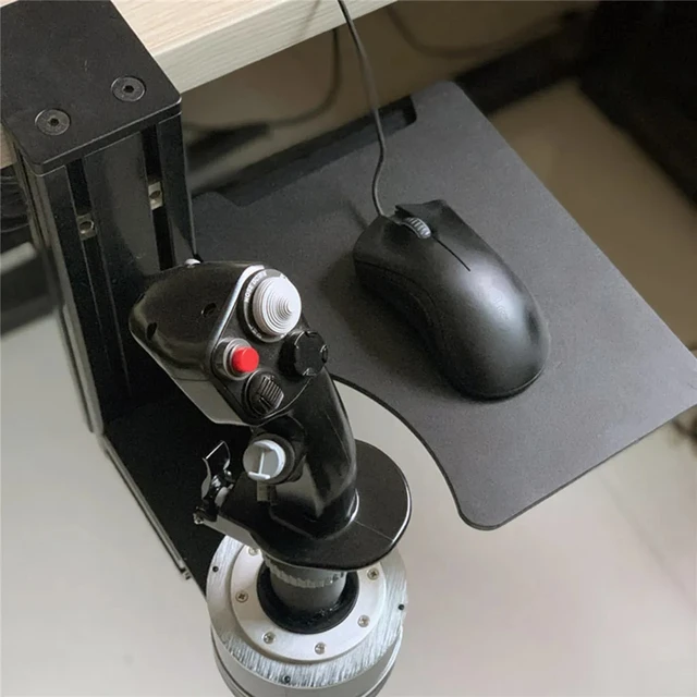 Dla THRUSTMASTER Hotas X56 VKB symulator lotu Joystick klawiatura taca na mysz pogrubiony metalowy uchwyt uchwyt biurkowy