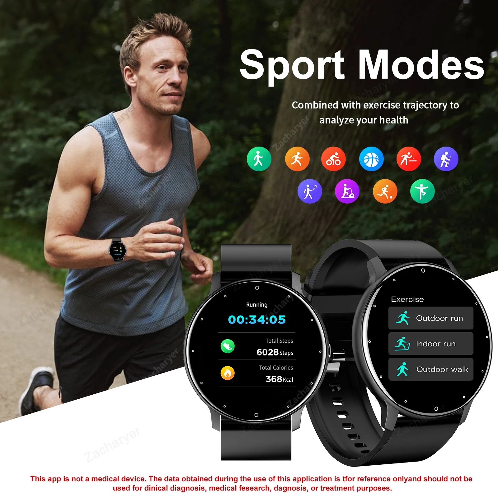 HOT New full touch screen smart watch, multifunctional smart sports watch, can answer and make calls, and has message reminders