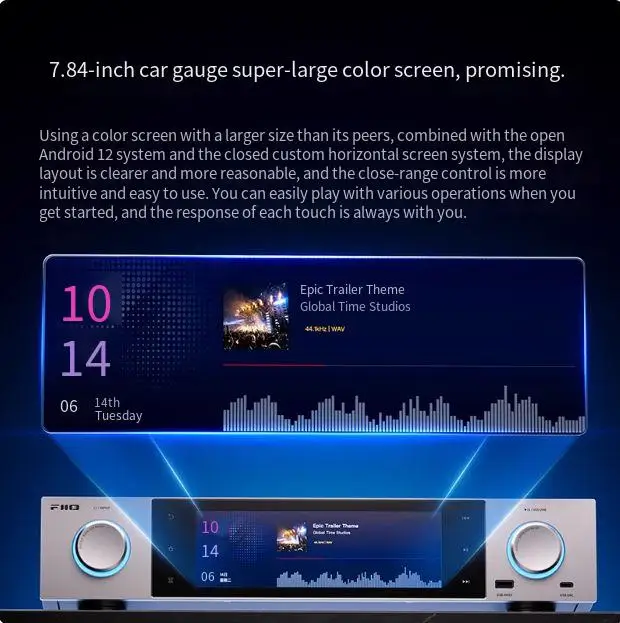 FiiO S15 Desktop Pemutaran Digital Definisi Tinggi Decoding Mesin All-In-One Pemutar Musik DSD Meja Putar Digital Bluetooth