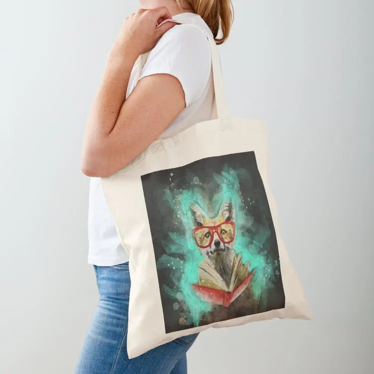 

Fox Reader Tote Bag canvas bags Gift bags Shopper handbag tote bag men