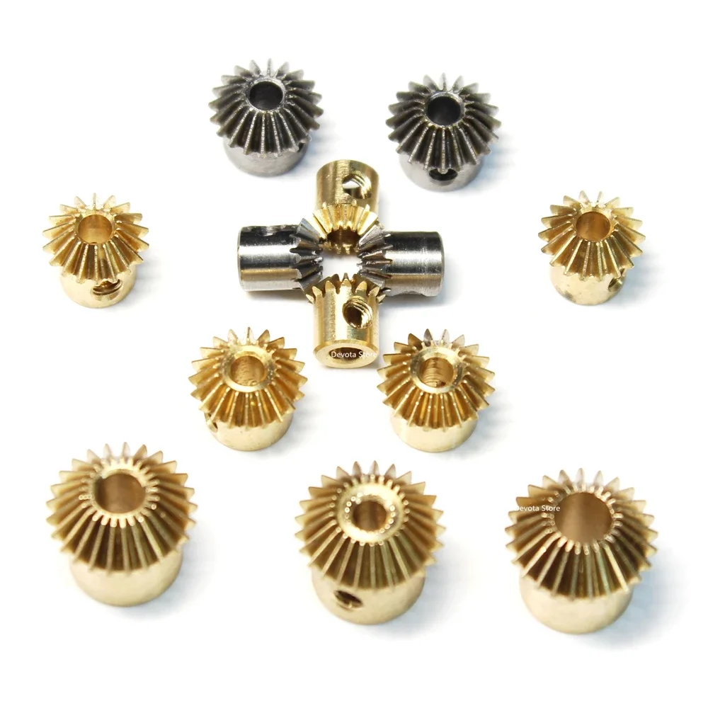 1PCS Transmission Bevel Gear 0.4M 0.5M 13T 18T 23T 25T Copper Steel Parts 0.8M 15T 1M 15T 20T 90-Degree Right Angle