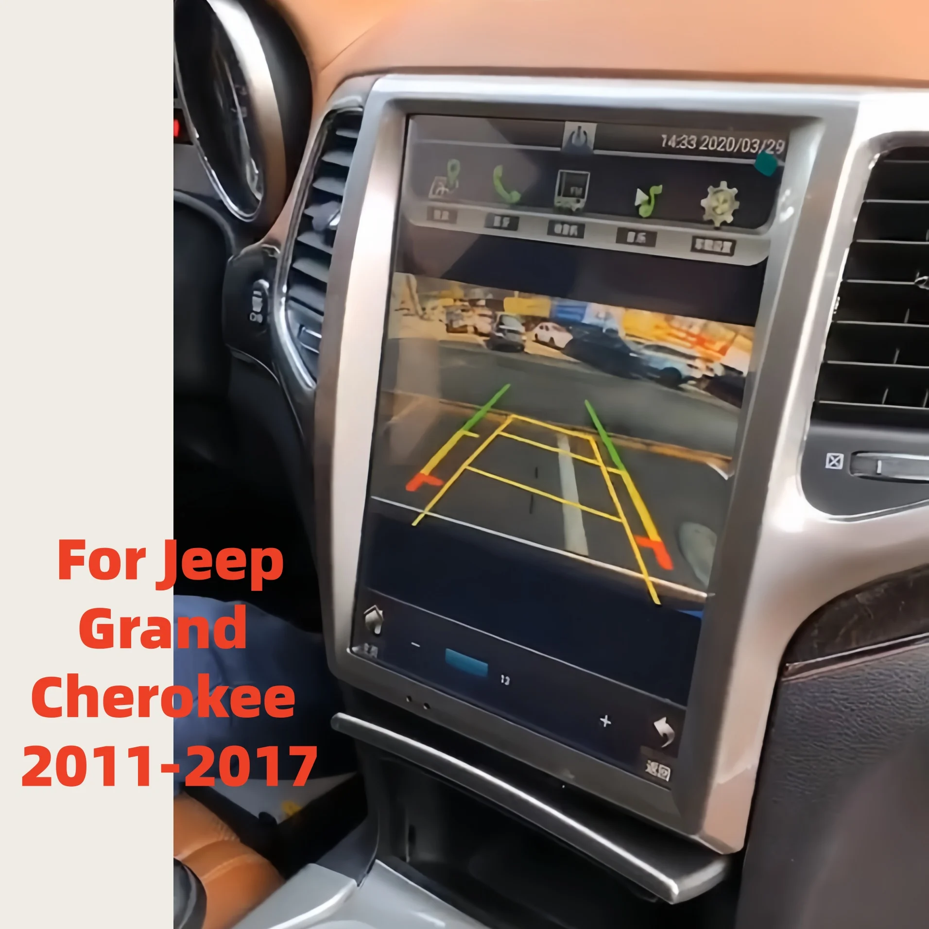 12.1“ Screen Android Multimedia Radio Receiver For JEEP Grand Cherokee 2008 2009 2010 2011 2012 2013 Audio Stereo Head Unit