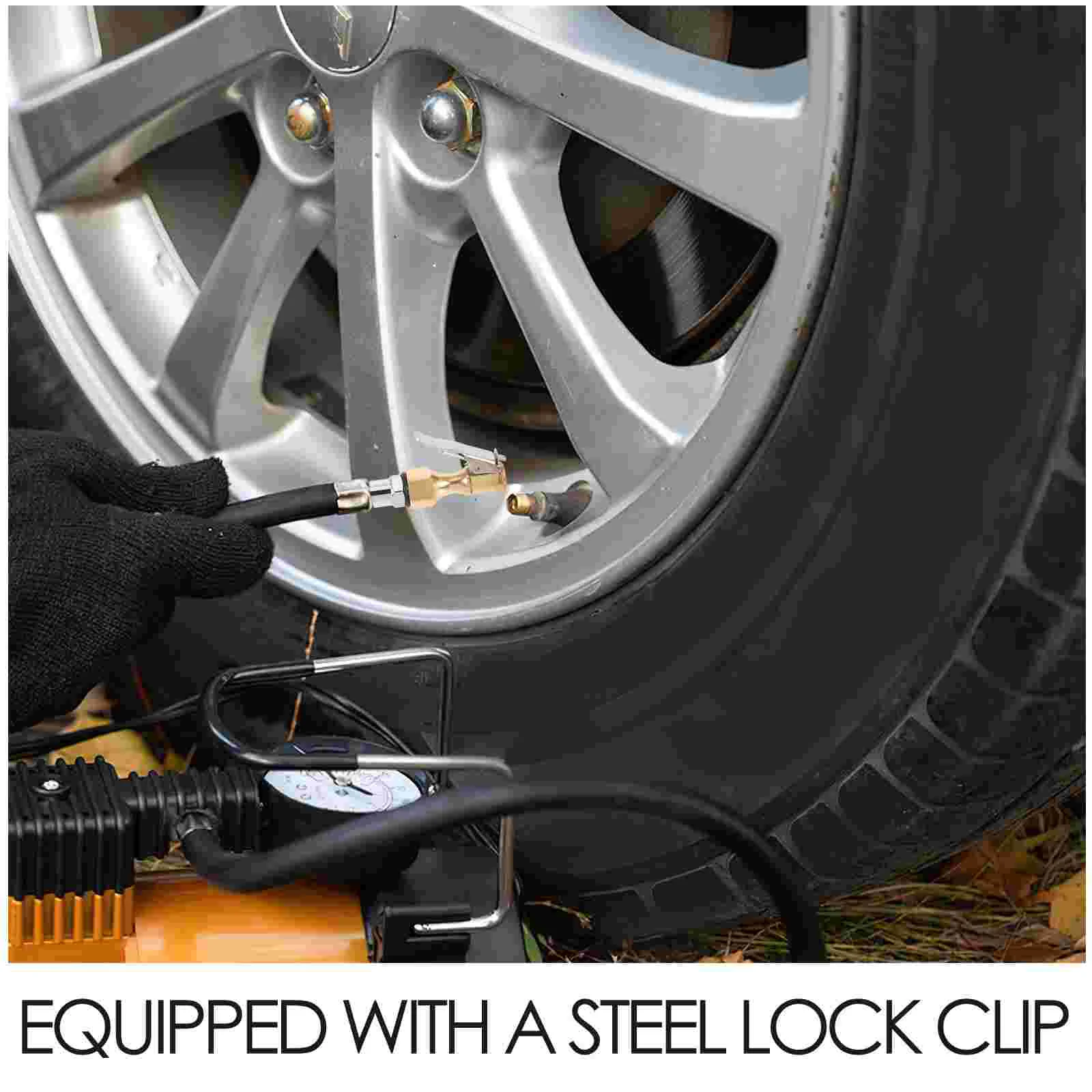 Quick Connect Inflatable Head American Threaded Air Nozzle Adapter Bicycles Tire Inflator