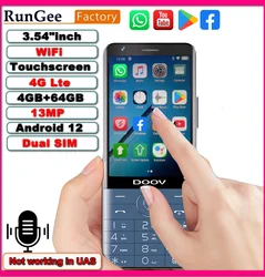 Rungee zello Pro Android Smart Touch Screen Phone Wifi +3.54 Inch 4GB 64GB Bluetooth 5.0 640*960  Global Verison Phone