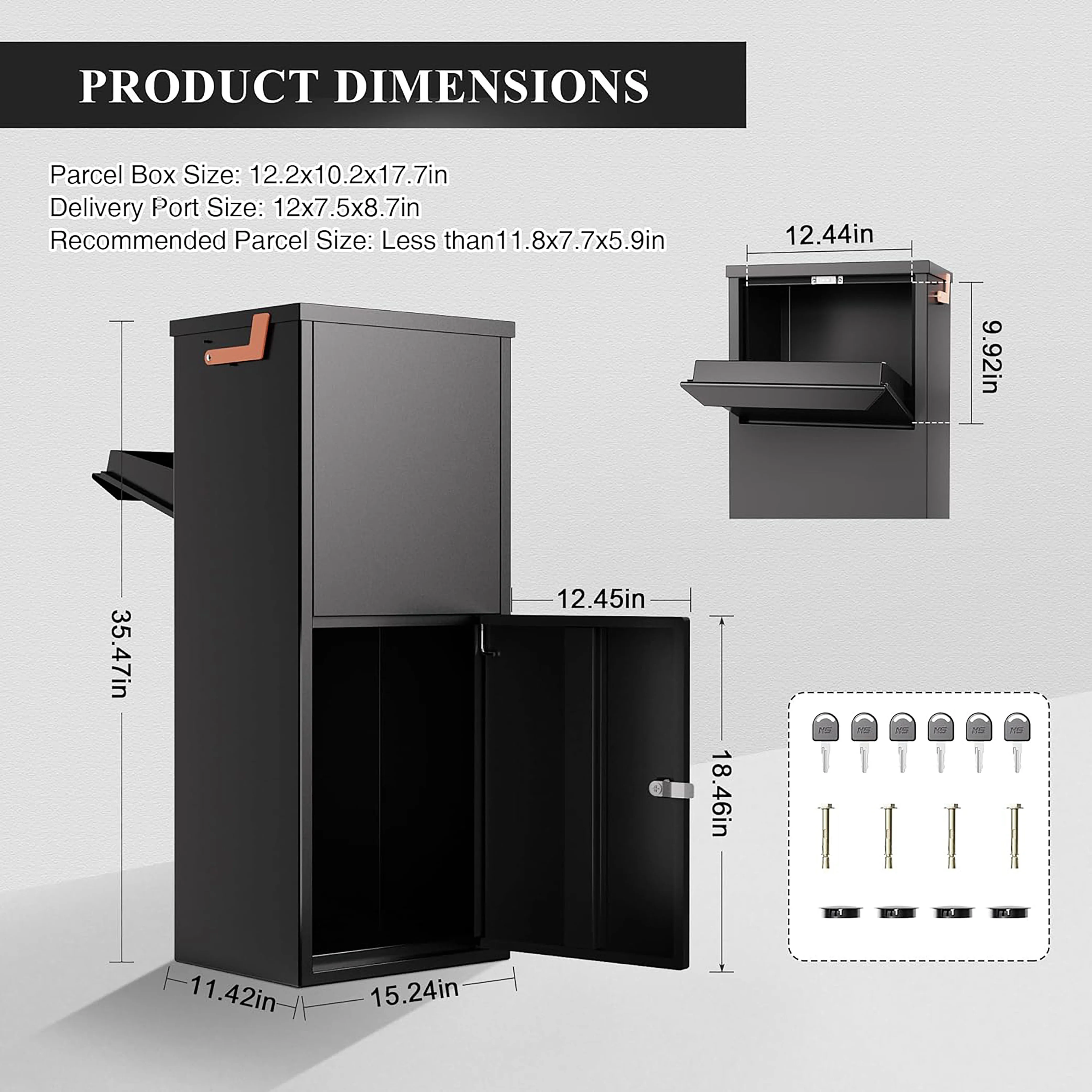 Stainless SteelOutdoor Weatherproof Mailbox Cabinet With Anti-Theft Locks For Apartment/Office CE Certified OEM