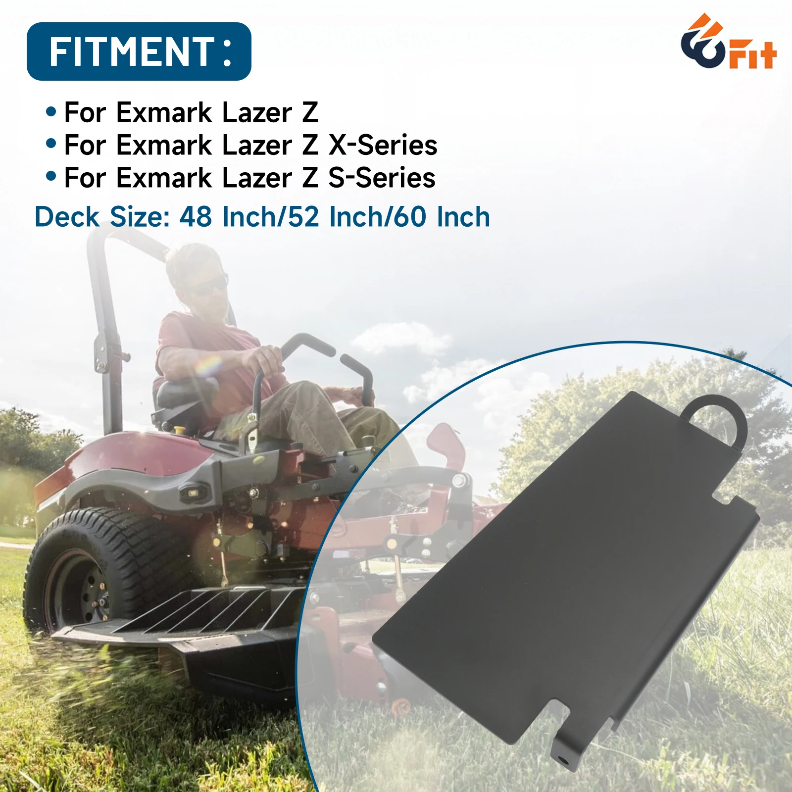 Mower Chute Blocker Plate for Exmark Lazer Z 48