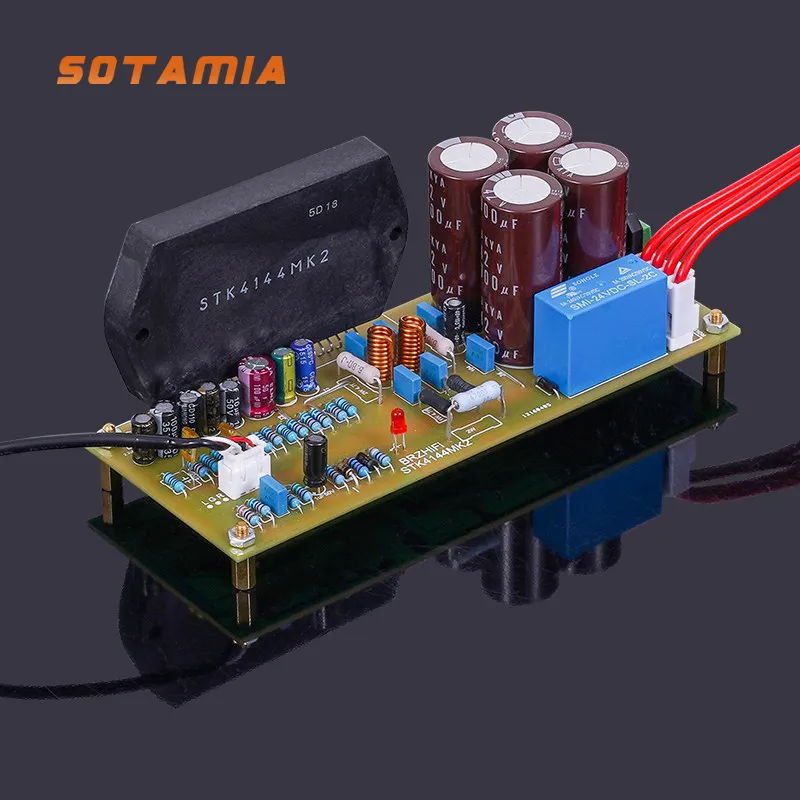 

SOTAMIA Retro Style Classic Brand New Thick Film STK4144MK2 Power Amplifier Board 2 Channel 25W*2 HIFI Audio Amplifier