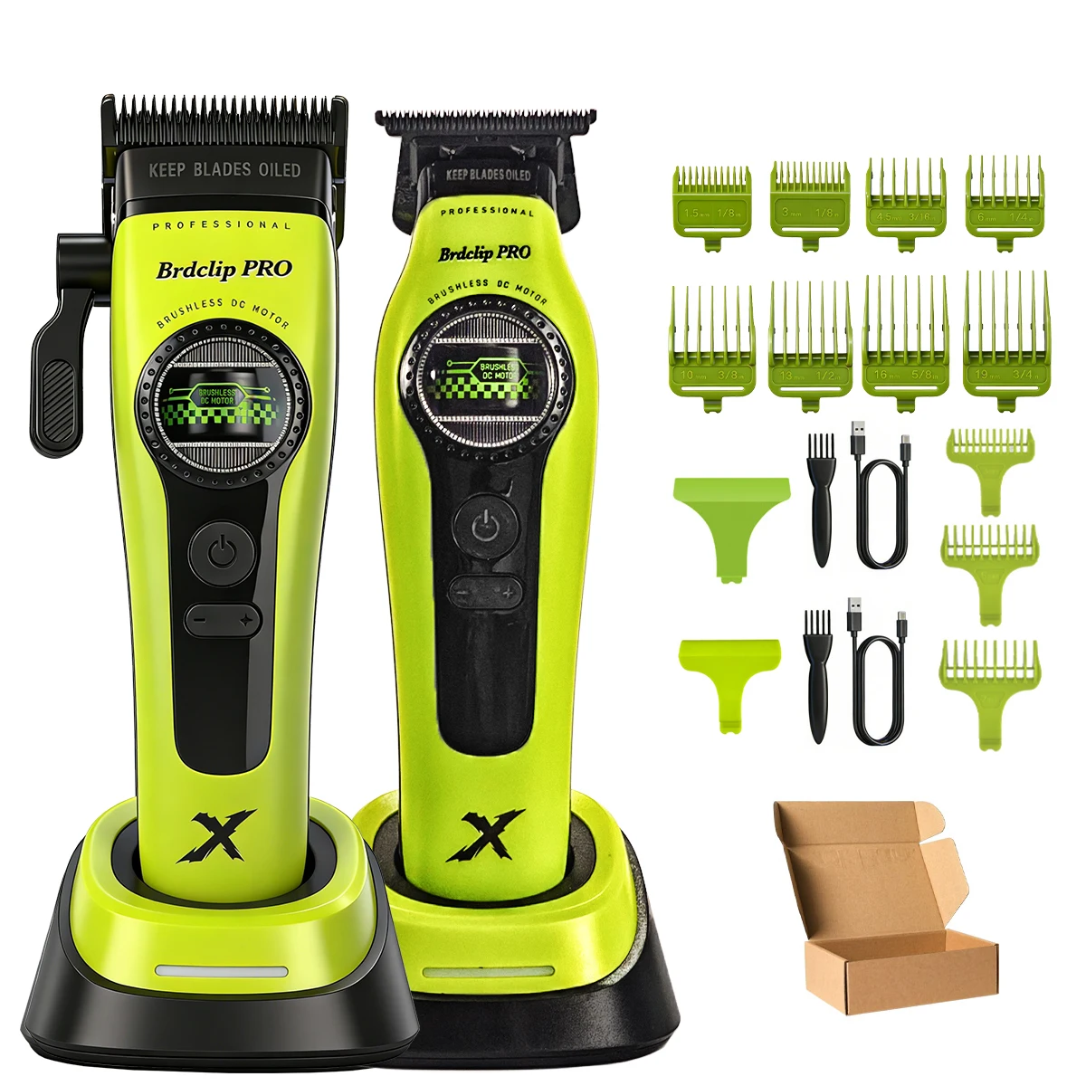 Outer Rotor Brushless Professional BRDCLIP 8000RPM Hair Clipper Detachable Blade Barber Trimmer Electric Foil Shaver 10000RPM image 3