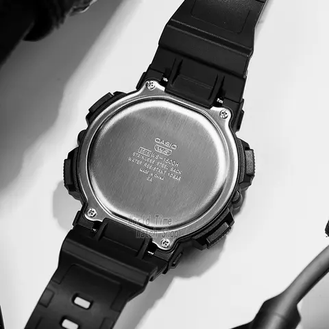 Casio herrklocka med stor urtavla, digital, 10 års batteritid, 100 m vattentät, återanvändbar sportklocka, WS-1500H-1A 6 best sales Casio Edifice-replika - №2