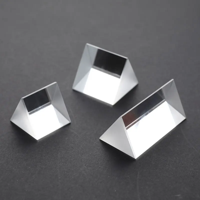 المنشور الثلاثي قوس قزح بريزما كريستال زجاج التصوير المنشور اللون المنشور الفيزياء تجربة الضوء للأطفال