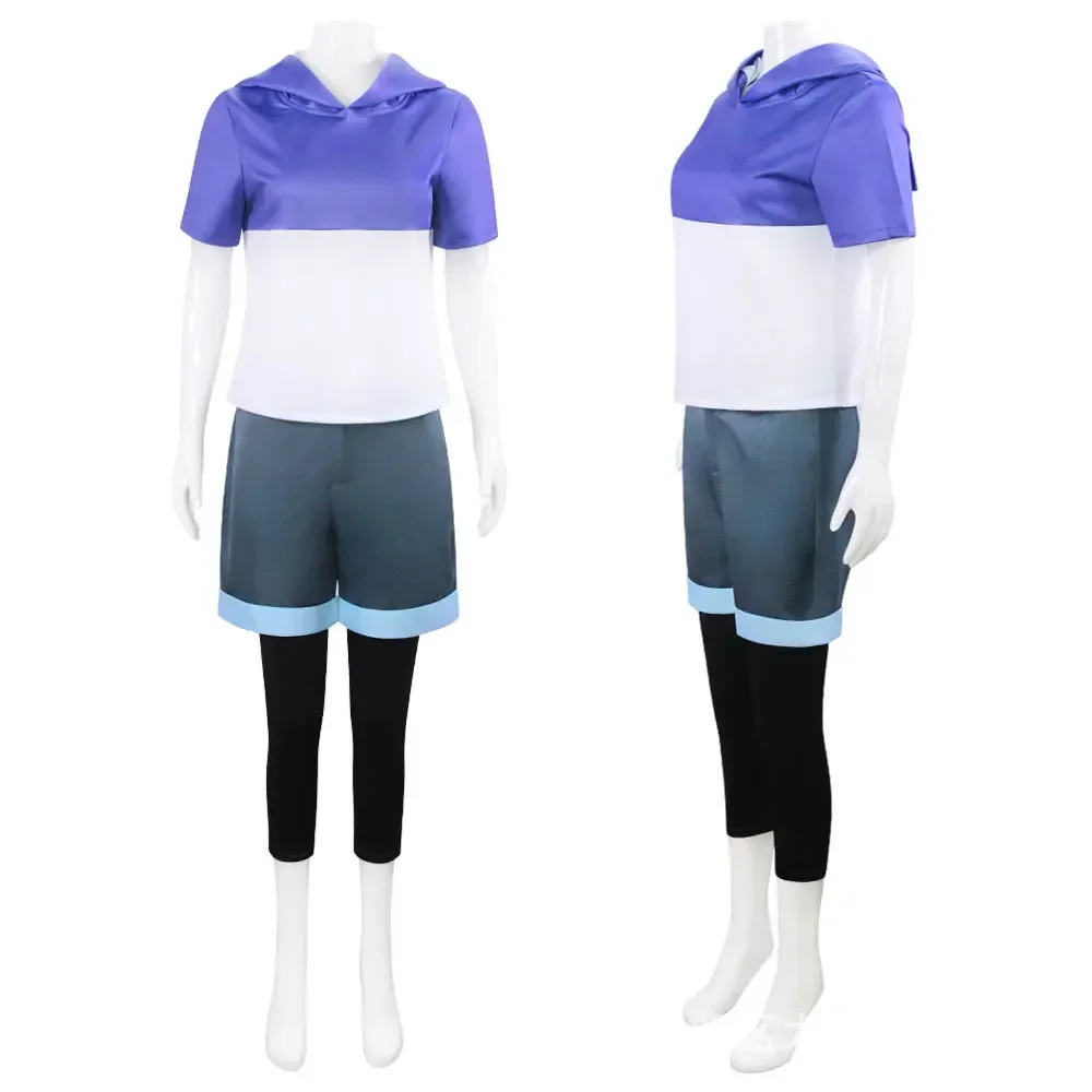 2025 The Owl Cos House Luz Noceda Cosplay Costume Purple T-Shirt Pants Outfit Set Halloween Carnival Stage Uniform for Women