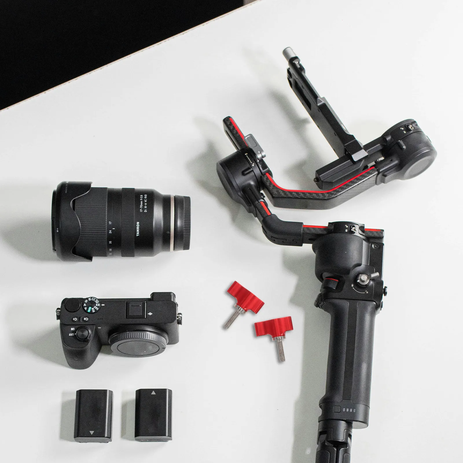 

4Pcs Aluminum Alloy Tee Wing Thumb Screw Clamping Knob Quick Adjust for Camera Mounting Threaded Clamping Screws